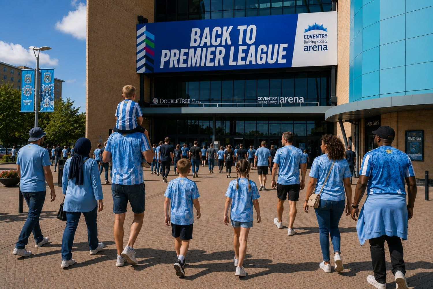 The Coventry Building Society Arena on a Premier League matchday